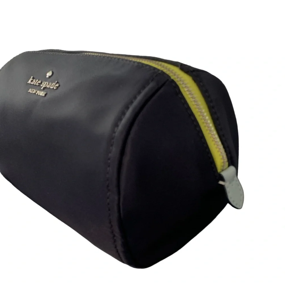 NEW Kate Spade Chelsea Colorblock Medium Cosmetics Makeup Case Bag Navy Blue